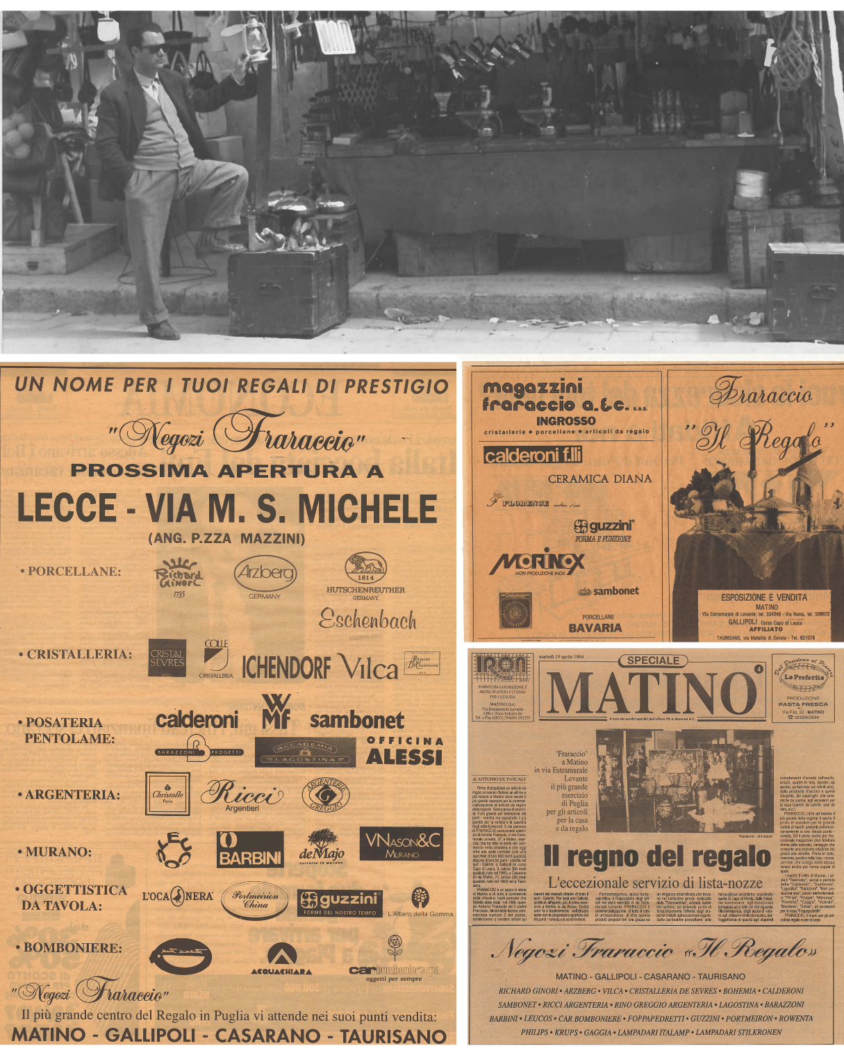 Fraraccio Store — interno del negozio a Gallipoli